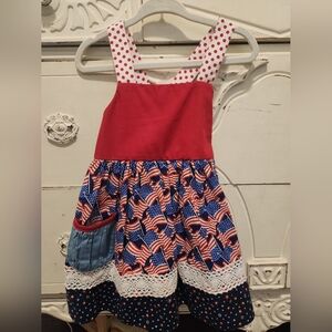 RicRac Ruffles patriotic dress